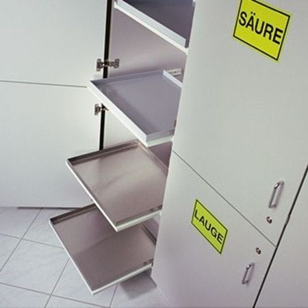 Regalböden in einem Schrank